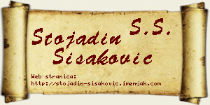 Stojadin Šišaković vizit kartica